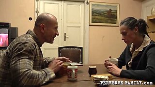 Hot Blonde Sandra Gives Extreme Blowjob & Rough Sex - Perverse Family Fuck