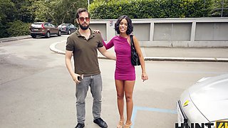 Stanley Johnson's gf Natasha Rios gets fucked in the car by stranger