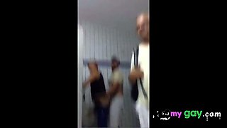Public Restroom Hookup Caught on Webcam