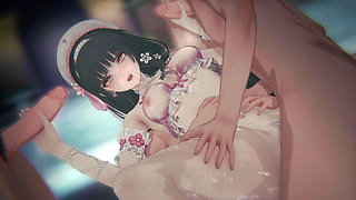 [wuthering Waves] - Chisa Swimsuit Havoc Threads Severed (bound Swimsuit Resonator & POV Sandwich DP) (2k/60fps)