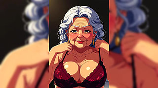 Cartoon Granny Animation Tits