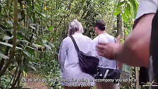 mother son creampie fuck in jungle