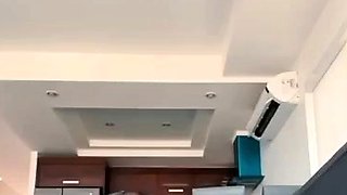 Cute curly brunette solo webcam masturbation