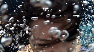 Incredible bimbo under water sex mind-boggling story