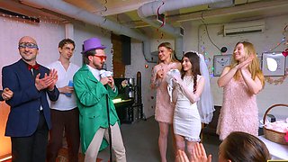 Bride Luna Lynx Takes on Double Penetration and a Hardcore