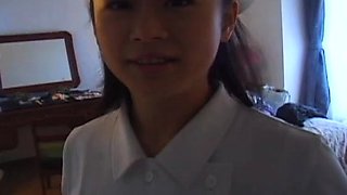 Japanese fetish babe in uniform sixtynines guy