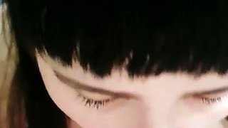Amateur girlfriend blowjob on webcam