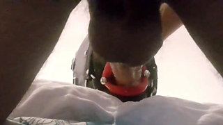 MILF with Ring Gag, Fake Lips, Mouth and Facial