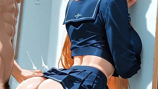 Hentai anime - My friend's cheating girlfriend gives me her ass and has an orgasm