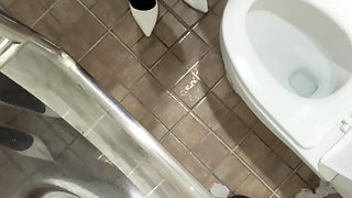 A girl breaks my chastity key and flushes it down a public toilet