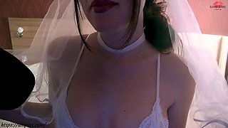 Horny bride wants to ride your dick on her wedding night ROLE-ASMR