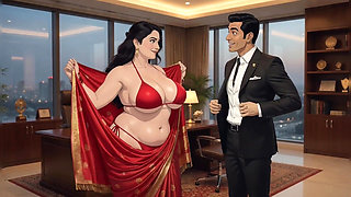 Desi Indian Shweta Bhabhi Having Sex at Office with Hindi Audio Animation Video