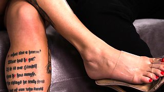 Tattooed Blonde Kitana Montana Rides Dick After Blowjob