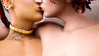 Big Breast Loba Rubbing Bald Pussy, Big Breast Morrigan Shaking Her Tits, Black Fire Fingering Her Stepsis, Compilation