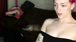 Small titted blond stunner Sarah Peachez masturbating