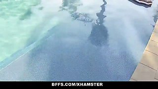 Best friends - perv checks teenager females with drone