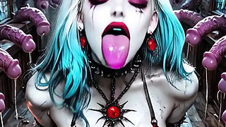 AI Dungeon Sluts 62: Elizabeth The Vampire Queen Blowjob & Big Tits Fantasy Gangbang