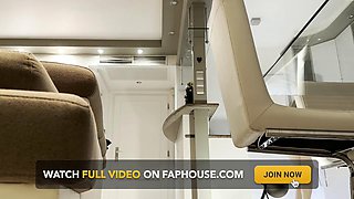 Skinny Fit Sports Teacher and Gym Model as Hot New Wife Teases Tight Pussy Bare Ass Without Pant