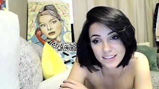 Hottest brunette solo webcam masturbation 2