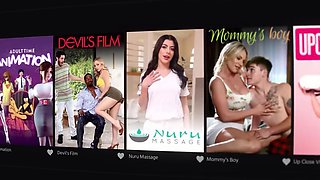 NURU MASSAGE - Perfect Wife Invites A Firl To A Threesome For Her Hubbys Birthday Gift