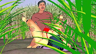 Neha Bhabhi enjoys a wild fuck session in the sugarcane fields