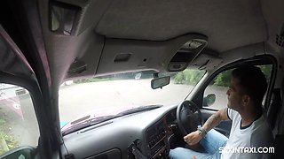 Maya B - SOCKS - SexInTaxi: Blowjob, Doggy  Cowgirl Porn