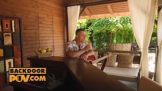 Zlata Shine Takes a Dirty Cock in Hot Bartender Anal Action - POV Blowjob & Hardcore Fuck