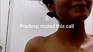 Indian slutty housewife bathing nude on webcam