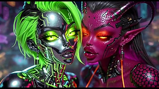 Beautiful Aliens Kiss on Nice Music, Ai Animation