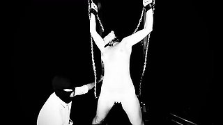 DeviantStud Chains Up Petite Naked MILF - Blindfolded & Shaved Pussy Toyed to Loud Screaming Orgasms