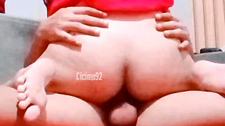 I feel satisfied when I'm on top, my boyfriend's penis is long.