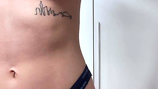 Amateur big ass brunette teen with