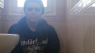 Watcher on Toilet