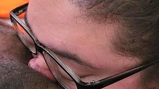 Voluptuous beauty's raw passion ignites in a vintage intimate cleaning