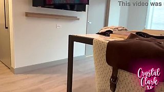 College Dorm Taboo: Busty Blonde Stepmom Fucks Step Son POV