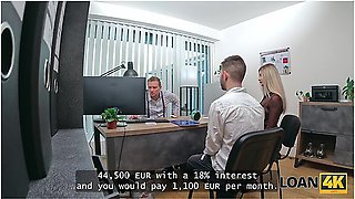 Family Couple Came To Get A Loan And Wife Decided To Fuck With A Manager Right There - Baby Coco And Stanley Johnson