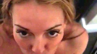 Mexicana blowjob with her big boobs