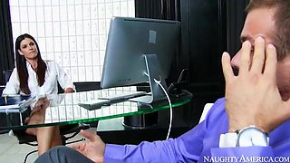 India Summer Plowing In The Office With Her Chiseled Figure