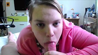 Smoking-Hot Blonde BBW Girlfriend In Pajamas Pleases Her Man