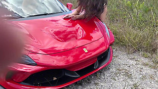 College Babe Ivy Ireland Cheats on Her Boyfriend with Rich Guy Teddy Tarantino in His Ferrari