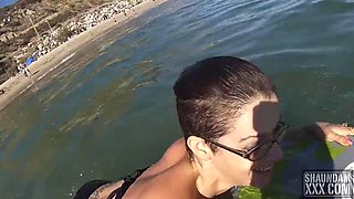 Amber Leahs Beach BBC Blowjob Pt 2