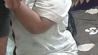 Horny Desi Curvy Girl in Pink Nighty & Black Bra - Innocent to Wild Crawling Pose Big Cleavage Tease