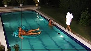 Gabriella Kerez Seduces a Group of Guys at the Pool for a Gangbang - Private Porn Sex Videos