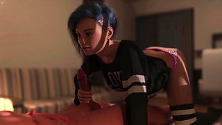 18 Plus Petite Stepsister Giving Me Handjob On My Bed