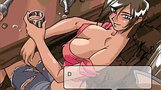 Desi bhabi and Karan's cartoon summer fun in the game