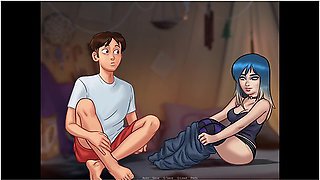 Eve Is Scared To Have Sex After Seeing Anons Huge Dick(18+) - Summertime Saga Gameplay