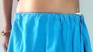 Desi wife shari strip solo