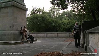 Natural heavy-breasted Spanish public screwed