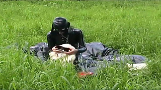 Presenting my latex photo shooting with my stuffed toys