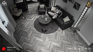 Home Visit to the User - Cheeky Cleaning Show and Hot Pee on the Living Room Floor!